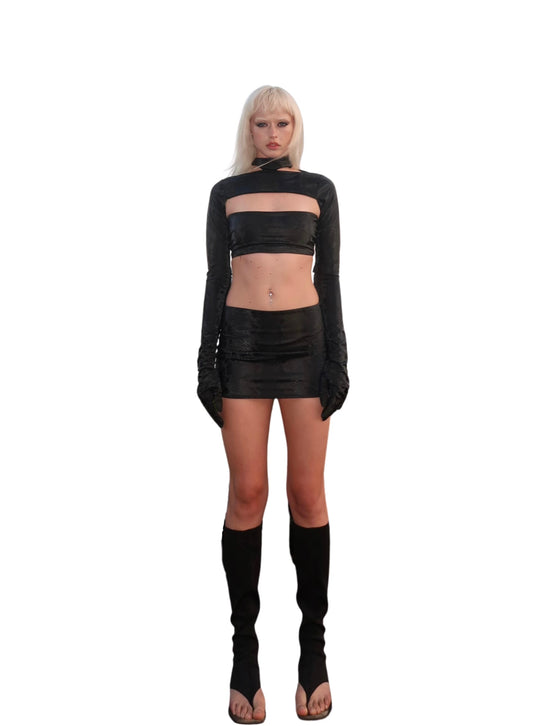 SERPENTINE MINI SKIRT